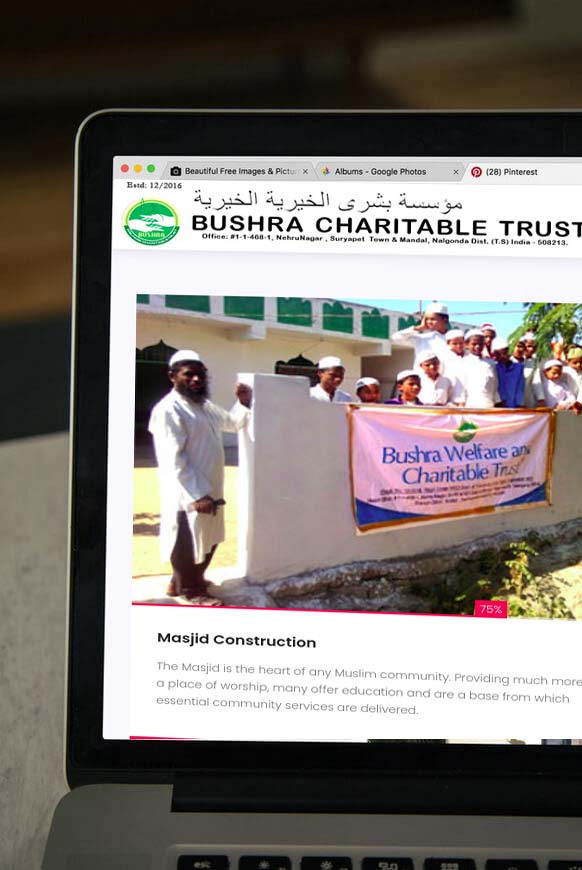 Bushra Charitable Trust Website by Innobuz
